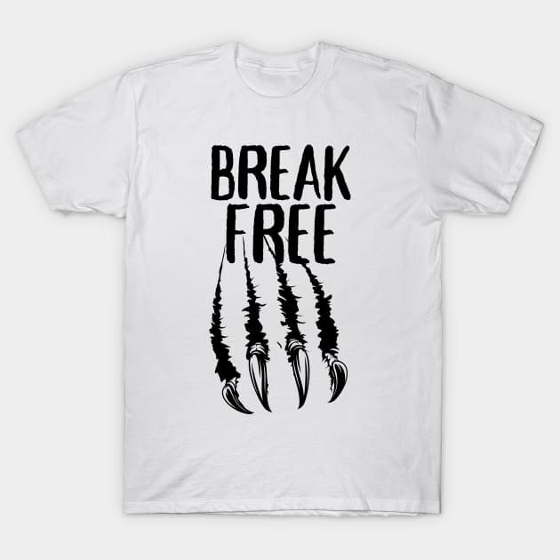 Break Free - claws T-Shirt by RIVEofficial